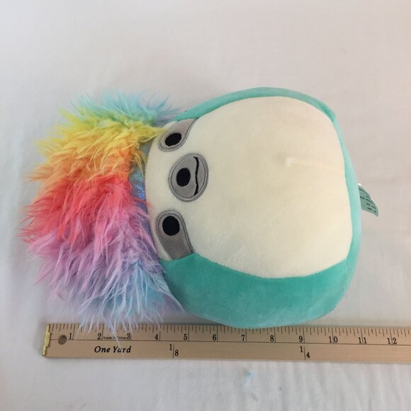Squishmallows Squish-Doos Aqua the Sloth Plush 11" Rainbow Hair Stuffed Toy - Picture 7 of 7